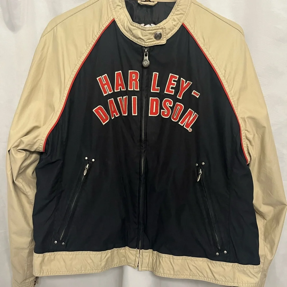 Harley Davidson Nylon/ Cotton Lined Jacket - Picture 1 of 12